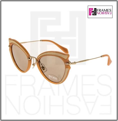 miu miu noir mu05ss butterfly gold silk women sunglasses 05s